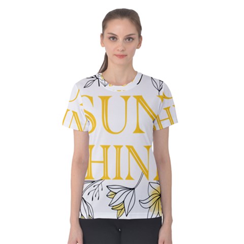 Be The Sunshine Women s Cotton Tee by designsbymallika