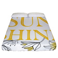 Be The Sunshine Fitted Sheet (queen Size) by designsbymallika