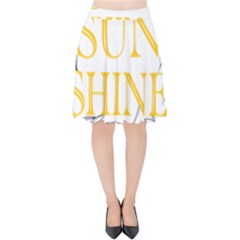 Be The Sunshine Velvet High Waist Skirt by designsbymallika