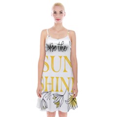 Be The Sunshine Spaghetti Strap Velvet Dress