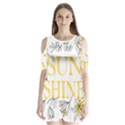 Be The Sunshine Shoulder Cutout Velvet One Piece View1