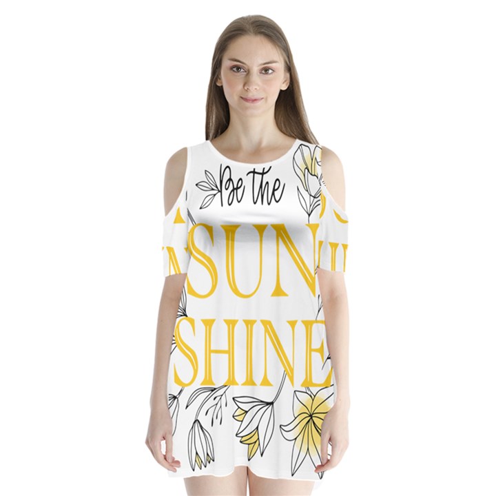 Be The Sunshine Shoulder Cutout Velvet One Piece