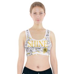 Be The Sunshine Sports Bra With Pocket by designsbymallika