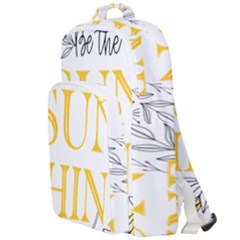 Be The Sunshine Double Compartment Backpack by designsbymallika