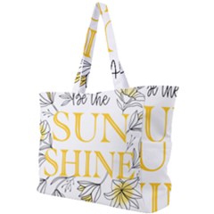 Be The Sunshine Simple Shoulder Bag by designsbymallika