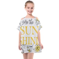 Be The Sunshine Kids  One Piece Chiffon Dress by designsbymallika