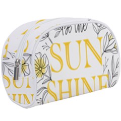 Be The Sunshine Make Up Case (large) by designsbymallika