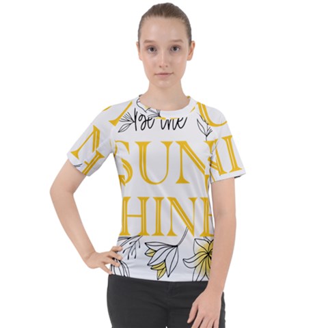 Be The Sunshine Women s Sport Raglan Tee by designsbymallika