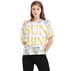 Be The Sunshine One Shoulder Cut Out Tee