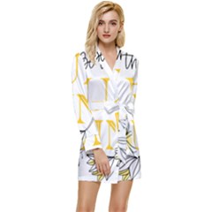 Be The Sunshine Long Sleeve Satin Robe