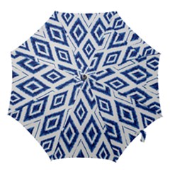 Blue Diamond Pattern Hook Handle Umbrellas (medium) by designsbymallika