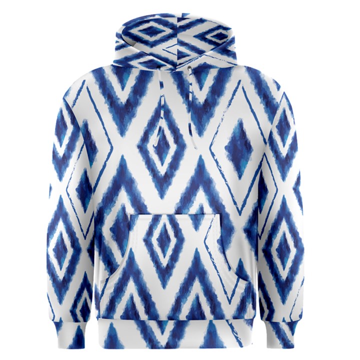 Blue Diamond Pattern Men s Core Hoodie