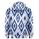 Blue Diamond Pattern Men s Core Hoodie View2