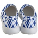 Blue Diamond Pattern Men s Lightweight Slip Ons View4