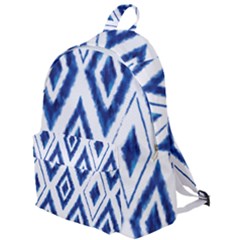 Blue Diamond Pattern The Plain Backpack by designsbymallika