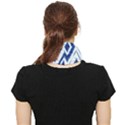 Blue Diamond Pattern Face Covering Bandana (Triangle) View2