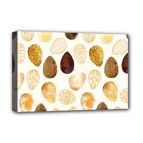 Golden Egg Easter Deluxe Canvas 18  X 12  (stretched) by designsbymallika