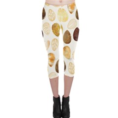 Golden Egg Easter Capri Leggings  by designsbymallika