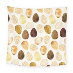 Golden Egg Easter Square Tapestry (large) by designsbymallika