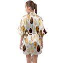 Golden Egg Easter Half Sleeve Satin Kimono  View2