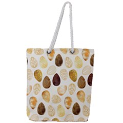 Golden Egg Easter Full Print Rope Handle Tote (large) by designsbymallika