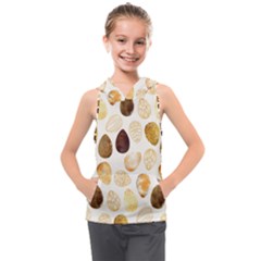 Golden Egg Easter Kids  Sleeveless Hoodie by designsbymallika