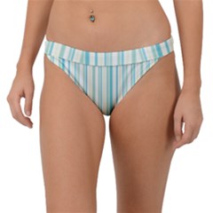 Green Stripes Band Bikini Bottom by designsbymallika