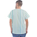 Green Stripes Men s V-Neck Scrub Top View2