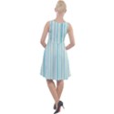 Green Stripes Knee Length Skater Dress View2