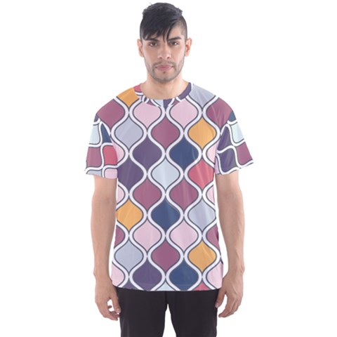 Ethnic Print Multicolor Men s Sport Mesh Tee by designsbymallika