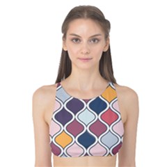 Ethnic Print Multicolor Tank Bikini Top by designsbymallika