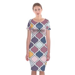 Ethnic Print Multicolor Classic Short Sleeve Midi Dress by designsbymallika