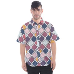 Ethnic Print Multicolor Men s Short Sleeve Shirt