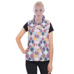 Ethnic Print Multicolor Women s Button Up Vest by designsbymallika