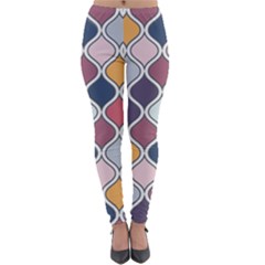 Ethnic Print Multicolor Lightweight Velour Leggings by designsbymallika