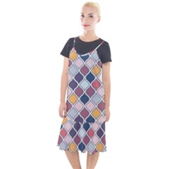 Ethnic Print Multicolor Camis Fishtail Dress