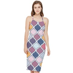 Ethnic Print Multicolor Bodycon Cross Back Summer Dress