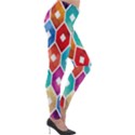 Hexagonal Color Pattern Lightweight Velour Leggings View4