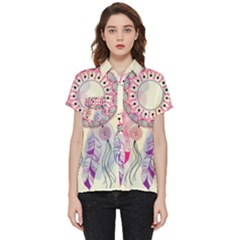 Boho Dreamcatcher Love Short Sleeve Pocket Shirt