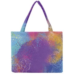 Multicolor Pastel Love Mini Tote Bag by designsbymallika