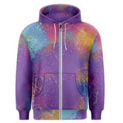 Multicolor Pastel Love Men s Zipper Hoodie by designsbymallika