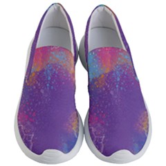 Multicolor Pastel Love Women s Lightweight Slip Ons by designsbymallika