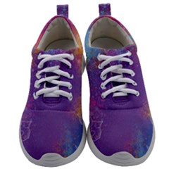 Multicolor Pastel Love Mens Athletic Shoes by designsbymallika