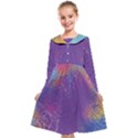 Multicolor Pastel Love Kids  Midi Sailor Dress View1