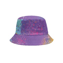 Multicolor Pastel Love Bucket Hat (kids) by designsbymallika