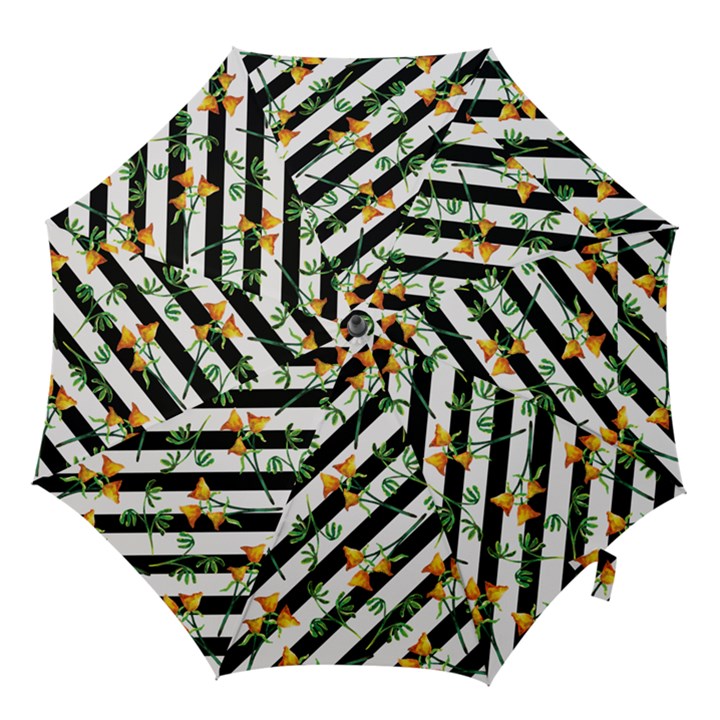 Orange Stripes Love Hook Handle Umbrellas (Small)