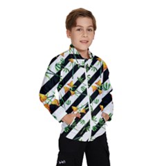 Orange Stripes Love Kids  Windbreaker