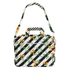 Orange Stripes Love Macbook Pro Shoulder Laptop Bag (large)