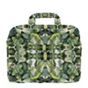 Frosted Green Leaves Repeats MacBook Pro Shoulder Laptop Bag (Large) View4