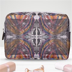 Mixed Media Symmetry Make Up Pouch (medium) by kaleidomarblingart